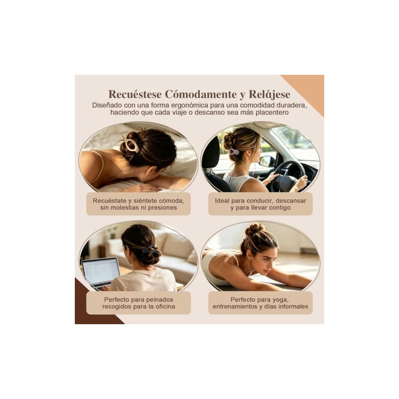 6 Piezas de Broches para el Cabello de Mujer, Pasadores