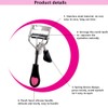 MERVK Stainless Steel Eyelash Curler with Built-in Comb Pinch Pain-Free