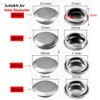 Kitchen Faucet Sink Hole Cover, 2pcs Brushed Stainless Steel Faucet