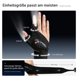 ThxToms LED Gloves with Light, Gifts for Men, Christmas, Fishing Accessories, Fishing Gift, Technology Gadgets for Men