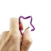 SWATOM Aluminum Star Shape Carabiner Clip Spring Snap Hook Keyring