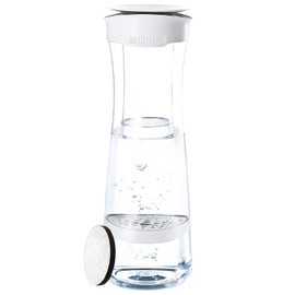 Brita Water Purifier, Carafe, Filtered Water Capacity: 0.1 gal (0.34 L), Total Capacity: 0.4 gal (1.3 L), Includes 1 Microdisk Cartridge