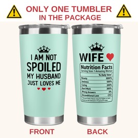 Gifts for Wife - Wife Gifts, Gifts for Her - Wife Wedding Anniversary, Wife Birthday Gift Ideas, Mothers Day Gifts for Wife, Valentines Gifts for Her - I Love You Gifts for Her - 20 Oz Mint Tumbler