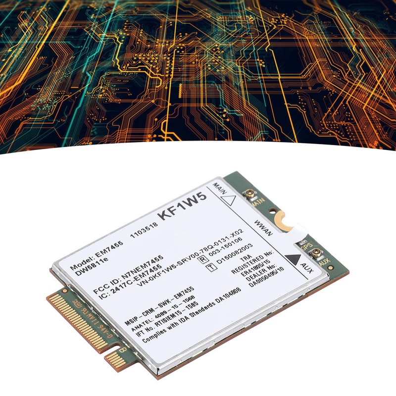 Replacement Wireless EM7455 for Dell DW5811e Qualcomm 4G LTE WWAN