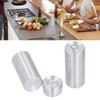 2pcs Spice Jar Stainless Steel Seasoning Bottle Salt and Pepper