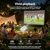 [Built-in Apps]Mini Projector with WiFi and Bluetooth,Portable Projector 4K Support