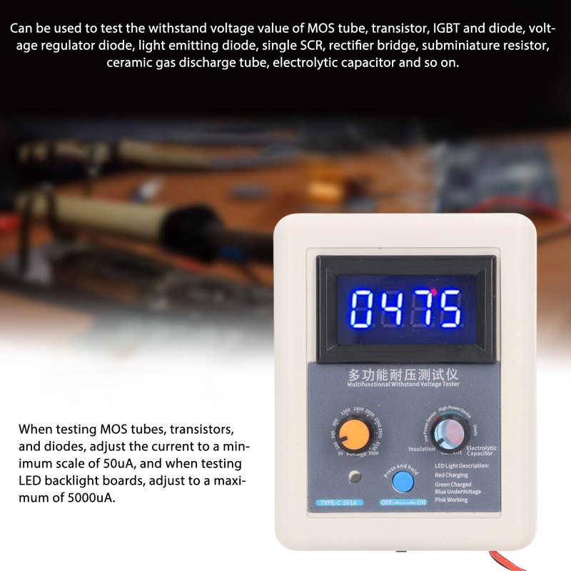 IGBT Withstanding Voltage Capability Tester Transistor Withstanding Voltage Tester 500‑3500V