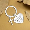 Waeceip Christian Keychain For Women Cross Keychain Bible Verse Religious