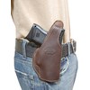 Barsony Brown Leather OWB Belt Clip Holster for Beretta APX