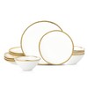 Christian Siriano Akoya Porcelain Dinnerware Set, 12-Piece - Dish Set