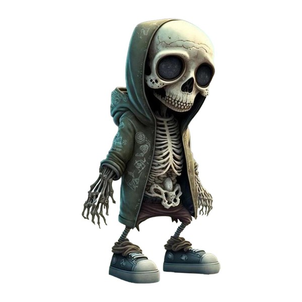 MIELE KOHLER Cool Skeleton Figures Decorative Gothic Sculptures Halloween Skull Decoration for Home (Style b)