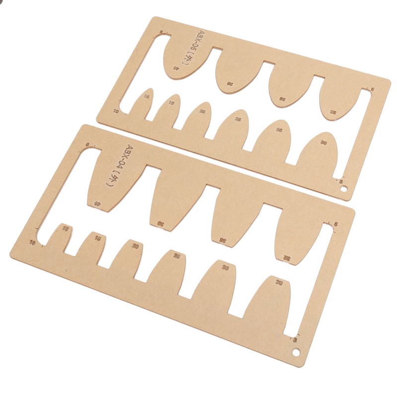 2Pcs Leather Acrylic Template DIY HandMade Craft Belt Sword Tail