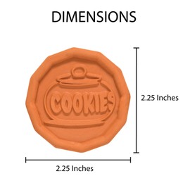 Mrs. Anderson’s Baking Brown Sugar Saver, Cookie Design, Natural Terracotta, Keeps Brown Sugar Softer