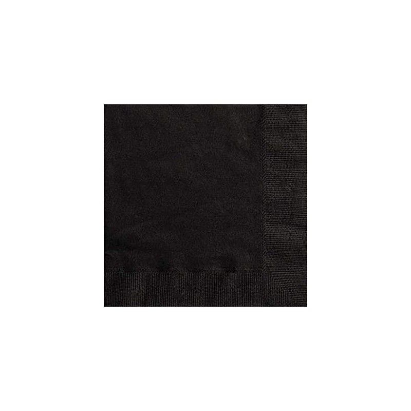 Unique 3202 Solid Luncheon Napkins | Midnight Black Color Theme