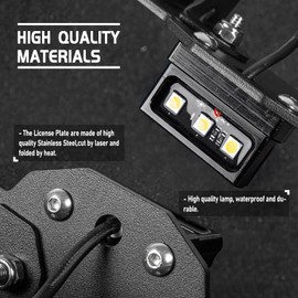 Lorababer Motorcycle License Plate Holder Bracket Fender Eliminator Tail Tidy Kit Compatible with H-onda CBR250RR CBR 250 RR CBR-250-RR CBR 250RR 2017 2018 2019 2020