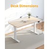 CubiCubi Height Adjustable Electric Standing Desk, 48 x 24 Inches