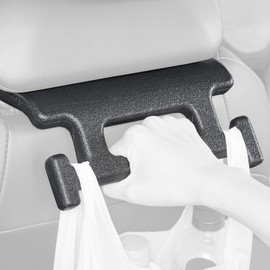 Seiwa - Gancho para Asiento de Auto con Agarre asistido para Asiento WA128 Soporte de Carga y Salida de Equipaje Gancho para Paraguas, Soporte para reposacabezas, Accesorios de Utilidad Universal