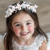 IYOU Flower Girl Headpiece White Seashell Pearl Headbands Floral Communion
