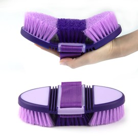 Hillylolly Horse Brush, Root Brush, Long Bristles, Soft Horse Brush, Magic Brush, Horse Cleaning Brush, Root Brush for Children and Horse Lovers, Purple