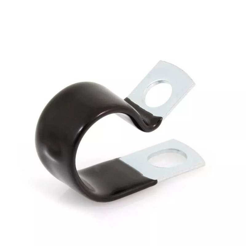 Waytek 5/8" Vinyl Coated Cushioned Full Clamp, 1/2" Wide, Bag