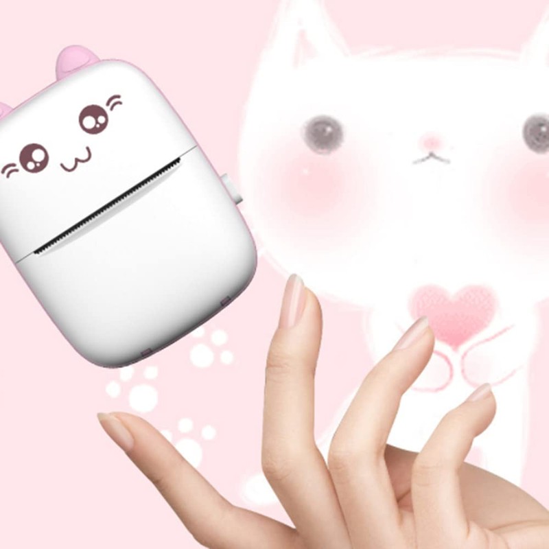 Mini Pocket Printer, Bluetooth Wireless Thermal Printer, Portable Smart Photo
