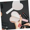 Vaguelly 12 Pcs Heart Shaped Handheld Mirrors Portable Makeup Mirrors