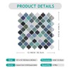 VEELIKE Teal Green Arabesque Backsplash Tile Peel and Stick Backsplash