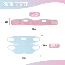 2 Pieces V-Shaped Lifting Mask, Creative Personality, Face-Slimming Lifting Bandage For Men And Women, Reusable, Shaping And Beauty Tools.