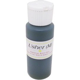Usher - Type For Men Scented Body Oil Fragrance [Flip Cap - Dark Green - 2 oz.] - ID#25000