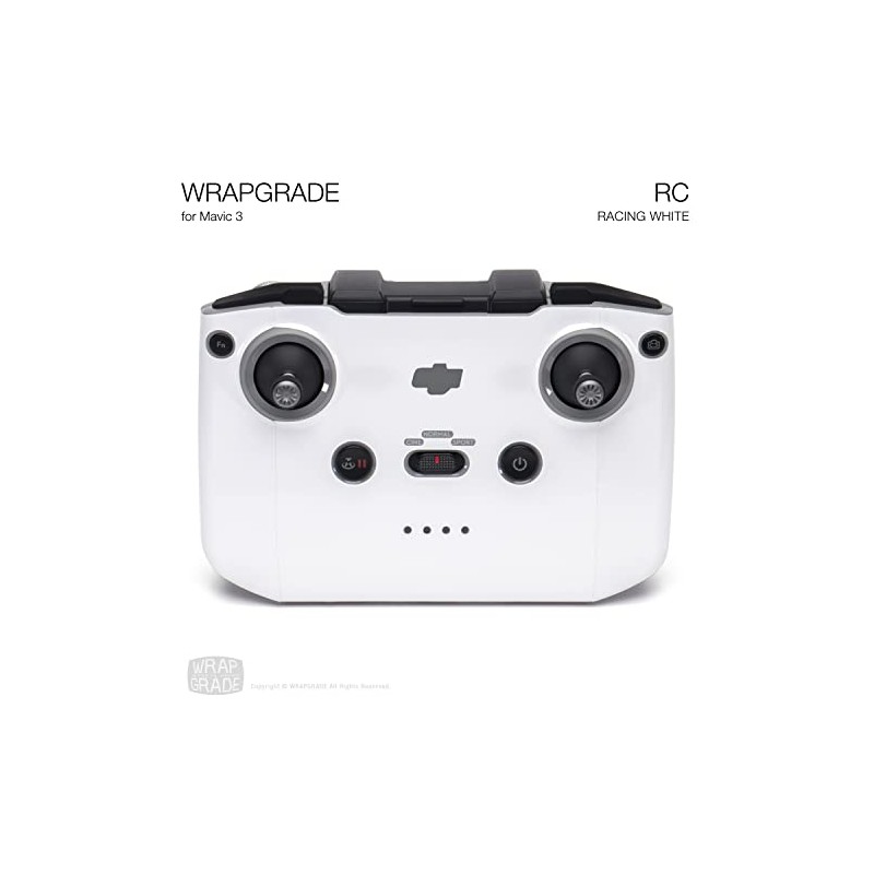 WRAPGRADE Skin Compatible with DJI RC-N1 (Racing White)