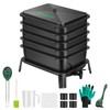 VIVOSUN 5-Layer Worm Compost Bin, 50L Worm Composter, Easy Setup