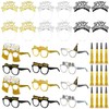 36 Piezas Suministros para Fiesta de Nochevieja Gafas de Año