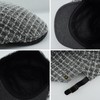 KeepSa Men's Herringbone Newsboy Flat Cap Gatsby Vintage Beret Hat,