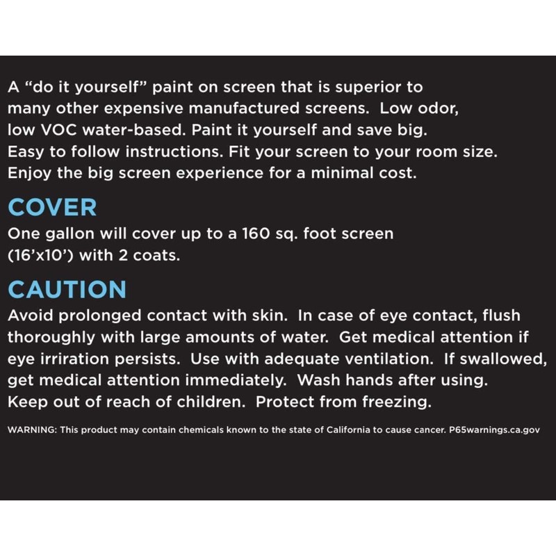 Ultra HD Premium Screen Paint (Gallon)