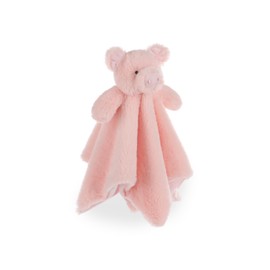 Apricot Lamb Smart Pig Cute Comforter Soft Loveys for Baby Boy and Girl, Security Blanket for Babies, Infant and Toddlers, Pink 14 Inches