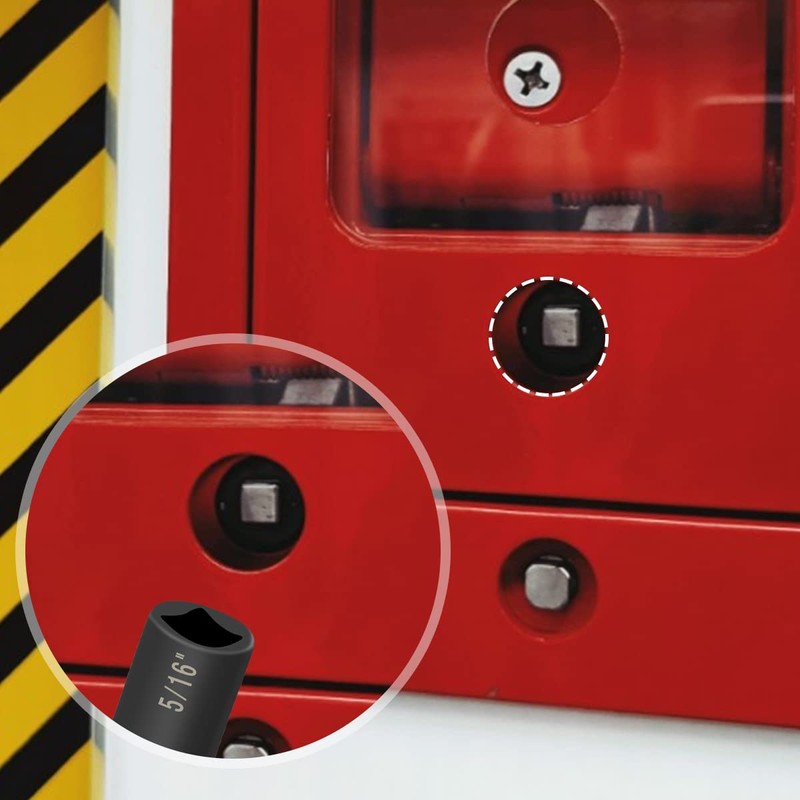 Sdstone 4 Way Sillcock Water Key, Steel, Black, 2 Pack