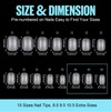 TOMICCA Extra Short Oval Nail Tips - 360Pcs Soft Gel