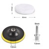 Kshineni 7 Pcs 3 Inch (80 mm) Wool Buffing Polishing
