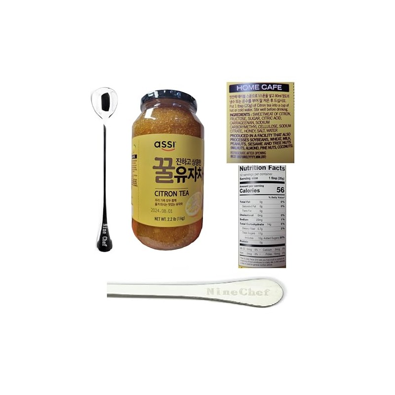 NineChef Brand Spoon Plus Assi Korean Citron Tea with Honey,