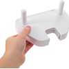 ABOOFAN Plástico Soporte de Pared Blanco, Dos Accesorios para Aspiradora