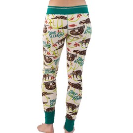 Stay Sleepy Sloth LazyOne Women's Leggings and Tees, Pajama Separates, Cozy Loungewear for Women, Lazy, Animal (X-Large)