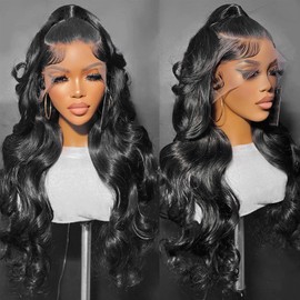 SUPERLOOK 360 Lace Front Wigs Human Hair Wigs for Black Women Body Wave 360 Full Lace Frontal Wigs Human Hair Glueless HD Lace Front Wigs Human Hair Pre Plucked With Baby Hair Lace Front Wig (18 Inch)