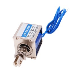 DollaTek DC24V Open Frame Solenoid 10mm Stroke Push Pull Type Electronic DC Electromagnet 20N Force