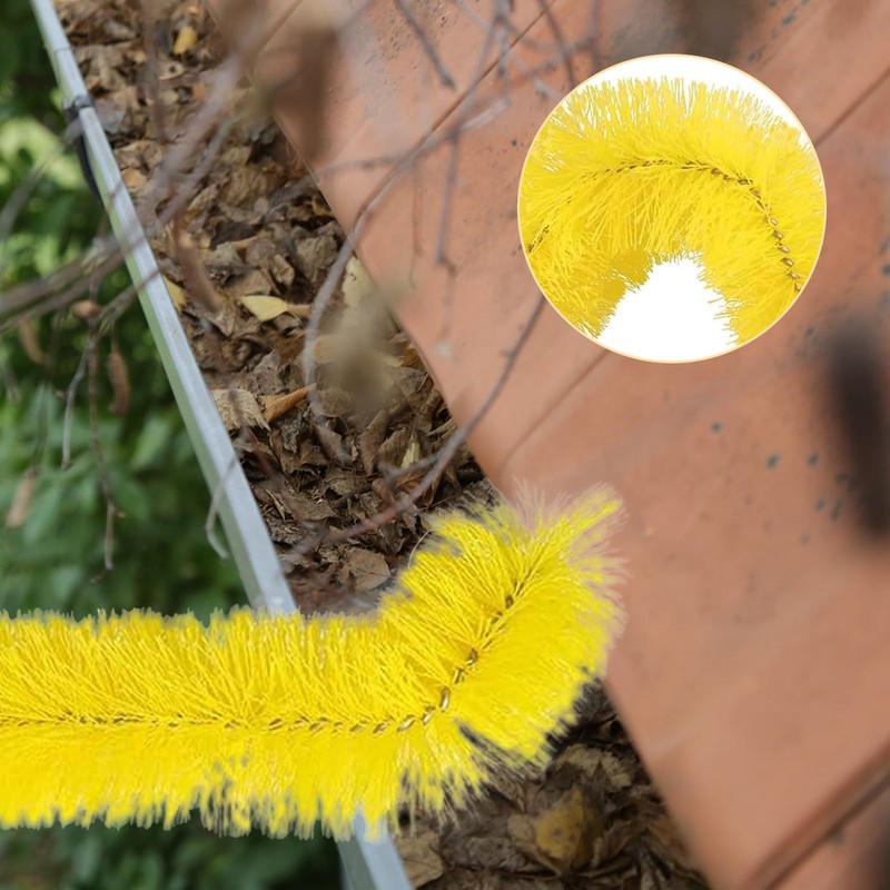 2 PCS Gutter Cleaning Brush Roofing Tool Rain Gutter Guard