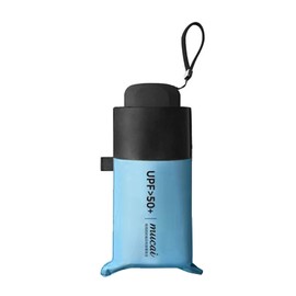 OAICIA Folding Umbrella, Mini Umbrella Windproof Portable Compact Umbrella UV Protection Lightweight Strong Sturdy Reinforced Umbrella for Mens Women - Blue