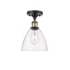 Innovations 516-1C-BAB-GBD-752 One Light Semi-Flush Mount from Ballston Collection
