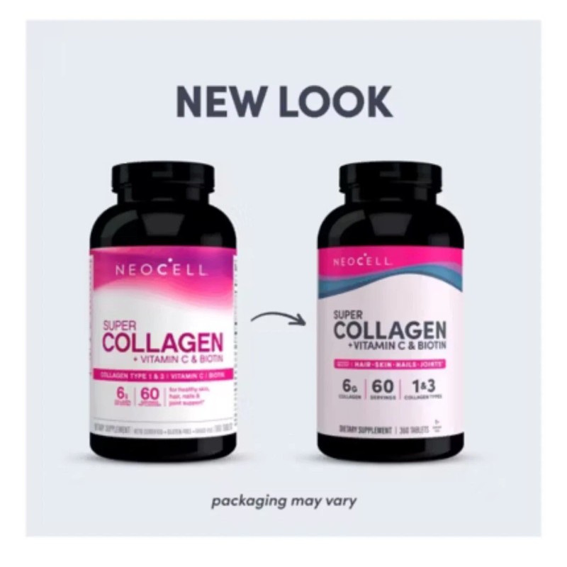 NeoCell Super Collagen + Vitamin C and Biotin Tablets, 360