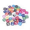 CooBigo 25pcs Mixed Color Plastic Slider Tri Glide Adjust Buckles