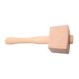 SEWACC Wooden Mallet Hand Tool for Woodworking and Leathercraft Ergonomic Beech Wood Handle Compact Chisel Mallet for DIY Crafts and Creative Play Smooth Polished Surface