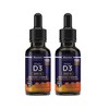 Maxion 2 Pack Vitamin D3 Liquid Drops 2500 IU, 1100